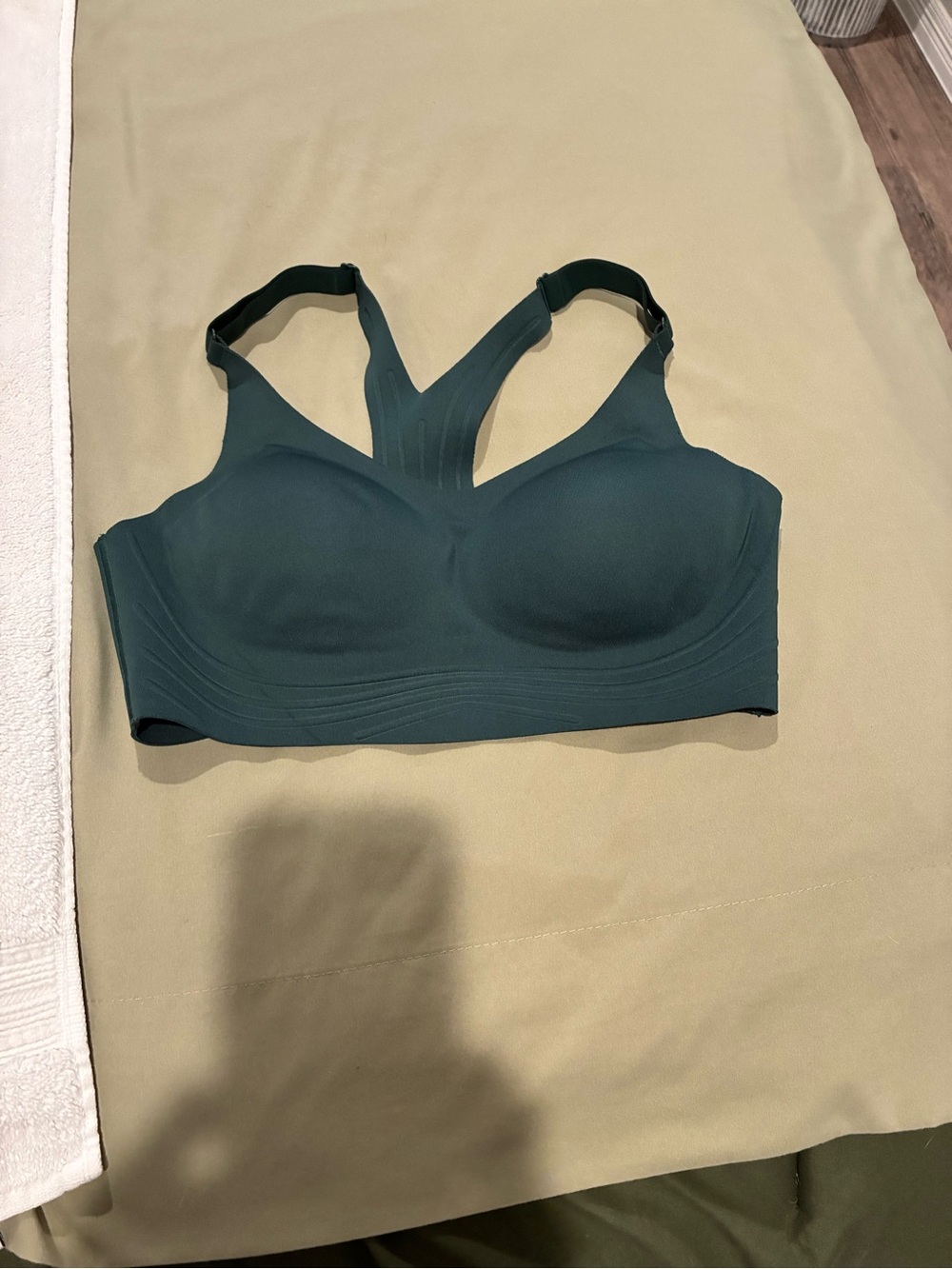 all in motion Dark Teal Seamless Racerback Sports Bra